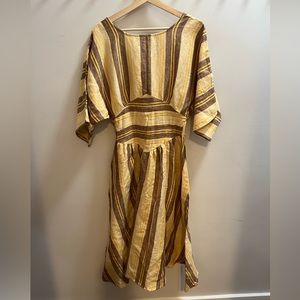 NWT Kinga Csilla Nickel Stripe Zulu Midi Dress